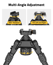 Load image into Gallery viewer, MidTen Carbon Fiber Picatinny Bipod – multi-angle adjustment