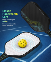Load image into Gallery viewer, MidTen Carbon Fiber Pickleball Paddle – honeycomb core large sweet spot