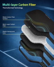 Load image into Gallery viewer, MidTen Carbon Fiber Pickleball Paddle – multi-layer carbon fiber thermoformed technology