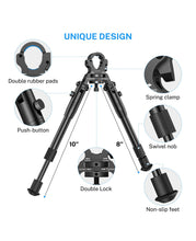 Load image into Gallery viewer, Midten Clamp-on Bipod for Rifle, Height from 8"-10", Quick Release Design