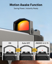 Load image into Gallery viewer, MidTen Motion Awake Red Dot Sight with motion awake function saving power, instantly ready