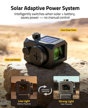 Load image into Gallery viewer, MidTen Solar Enclosed Red Dot Sight with intelligently switches when solar > battery