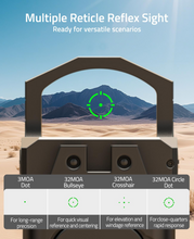 Load image into Gallery viewer, MidTen Multi Reticle Sight with multiple reticle reflex sight ready for versatile scenarios in green dot