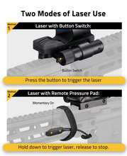 Load image into Gallery viewer, MidTen Reflex Sight Red Dot Sight with hold down to trigger laser, release to stop in green laser