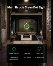 Load image into Gallery viewer, MidTen Multi Reticle Red Dot Sight with multi reticle green dot sight