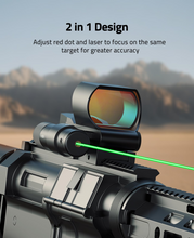 Load image into Gallery viewer, MidTen Reflex Sight Red Dot Sight with target for greater accuracy in green laser