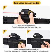 Load image into Gallery viewer, MidTen Red Sight Laser with laser with button switch
