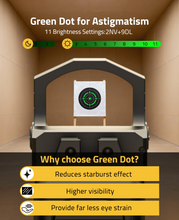 Load image into Gallery viewer, MidTen green dot sight with green dot for astigmatism