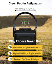 Load image into Gallery viewer, MidTen Auto-Brightness Red Dot Sight with green dot for astigmatism