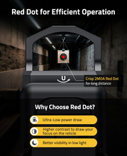 Load image into Gallery viewer, MidTen Awake Red Dot with for long distance why choose red dot? ultra-lowpower draw