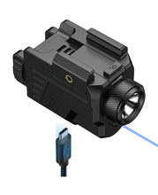 Load image into Gallery viewer, MidTen Laser Combo Rechargeable Gun Light with o in blue laser light combo