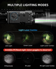 Load image into Gallery viewer, MidTen Green IR Laser with led light green laser Green Laser+IR Laser+White Light+IR Light