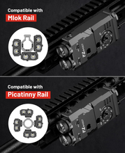Load image into Gallery viewer, MidTen Lumens 4-in-1 Ar Flashlight IR Illuminator with compatible with picatinny rail Green Laser+IR Laser+White Light+Red