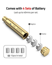 Load image into Gallery viewer, Bore Sight for 223REM with 4 Sets of Batteries