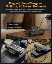 Load image into Gallery viewer, MidTen Green Laser – magnetic snap-charge 一 no ports, no covers, no hassle, light with green beam