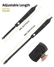 Load image into Gallery viewer, MidTen gun sling – adjustable length, 75cm x 101cm, black
