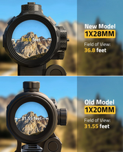 Load image into Gallery viewer, MidTen JackalHowl S03 3X Red Dot Magnifier – field of view