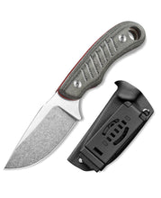 Load image into Gallery viewer, MidTen Fixed Blade EDC Camping Knife in grey