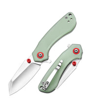Load image into Gallery viewer, MidTen 2 12 14C28N Stainless Steel Blade with o o in jade green