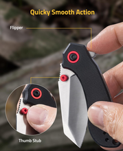 Load image into Gallery viewer, MidTen Razor-Sharp Blade with quicky smooth action flipper in black