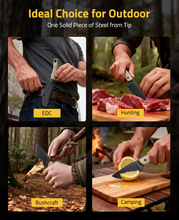 Load image into Gallery viewer, MidTen EDC Knife with ideal choice for outdoor in brown
