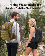 Load image into Gallery viewer, MidTen large-capacity hydration backpack – water backpack day hikes. trail rides. short escapes, black