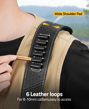 Load image into Gallery viewer, MidTen leather sling – wideshoulderpad, black