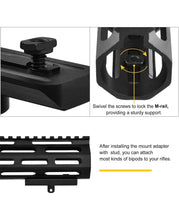 Load image into Gallery viewer, Bipod Adapter Help to Attach Hunting Bipods for Rifles