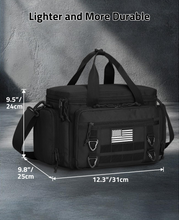 Load image into Gallery viewer, MidTen Pistol Range Bag – lighter and more durable, black
