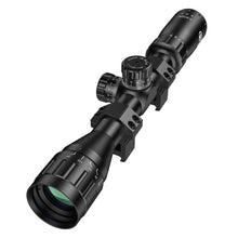 Load image into Gallery viewer, MidTen 3-9X32 AO Rifle Scope with Locking Turret - Crosshair Reticle 22 Riflescope for Hunting - 1 Inch Tube SFP Scope with 20mm Scope Rings (Green Lens)