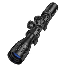 Load image into Gallery viewer, MidTen 3-9X32 AO Rifle Scope with Locking Turret - Crosshair Reticle 22 Riflescope for Hunting - 1 Inch Tube SFP Scope with 20mm Scope Rings (Green Lens)
