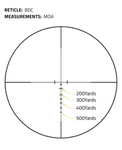 Load image into Gallery viewer, MidTen 1-4x20 LPVO Rifle Scope with reticle:bdc measurements:moa CV-BDC-1
