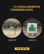 Load image into Gallery viewer, MidTen Crossbow Scope with crossbowscope in flat dark earth