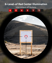 Load image into Gallery viewer, MidTen 1-8x24 LPVO Scope with 30mm Cantilever Mount, Illuminated BDC Reticle for .223/5.56 and .308/7.62