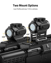 Load image into Gallery viewer, MidTen Motion Awake Red Dot Sight, 2 MOA Red Dot Scope Auto On & Off, 1x20mm Red Dot Optics with Low Profile and Lower 1/3 Co-Witness Mount, Flip Lens Covers and Anti-Reflection Device