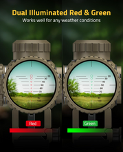 Load image into Gallery viewer, MidTen Optic Crossbow Scope with dual illuminated red & green in flat dark earth