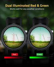 Load image into Gallery viewer, MidTen 20mm Scope Rings with dual illuminated red & green