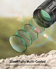 Load image into Gallery viewer, MidTen 3-9X32 AO Rifle Scope with Locking Turret - Crosshair Reticle 22 Riflescope for Hunting - 1 Inch Tube SFP Scope with 20mm Scope Rings (Green Lens)
