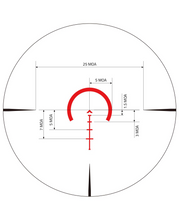 Load image into Gallery viewer, MidTen 1-8x24 LPVO Scope with 30mm Cantilever Mount, Illuminated BDC Reticle for .223/5.56 and .308/7.62