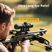 Load image into Gallery viewer, MidTen 5-5x32 scope with a long eye relief in black