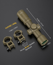 Load image into Gallery viewer, MidTen 5-5x32 Crossbow Scope with rail mount fits any standard in flat dark earth