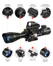 Load image into Gallery viewer, The Structure of 3-in-1 Rifle Scope Combo