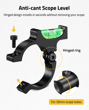Load image into Gallery viewer, MidTen Scope Level with hinged design installs in seconds without removing your scope