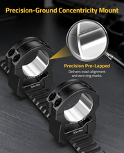 Load image into Gallery viewer, MidTen Scope Rings with precision-ground concentricity mount precisionpre-lapped High