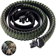 Load image into Gallery viewer, MidTen Shotgun Sling 550 Paracord Sling in dark green