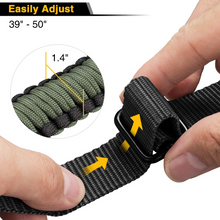 Load image into Gallery viewer, MidTen 550 Paracord Sling with easily adjust in dark green
