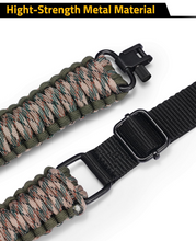 Load image into Gallery viewer, MidTen Shotgun Sling 550 Paracord Sling with hight-strength metal material in camo