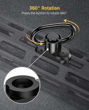 Load image into Gallery viewer, Sling Swivels with Big Press Button to Rotate 360 Degree