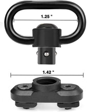 Load image into Gallery viewer, MidTen QD Sling Compatible with MLOK Mount Swivel 1.25 Inch 2 Pack