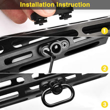 Load image into Gallery viewer, MidTen QD Sling Compatible with MLOK Mount Swivel 1.25 Inch 2 Pack